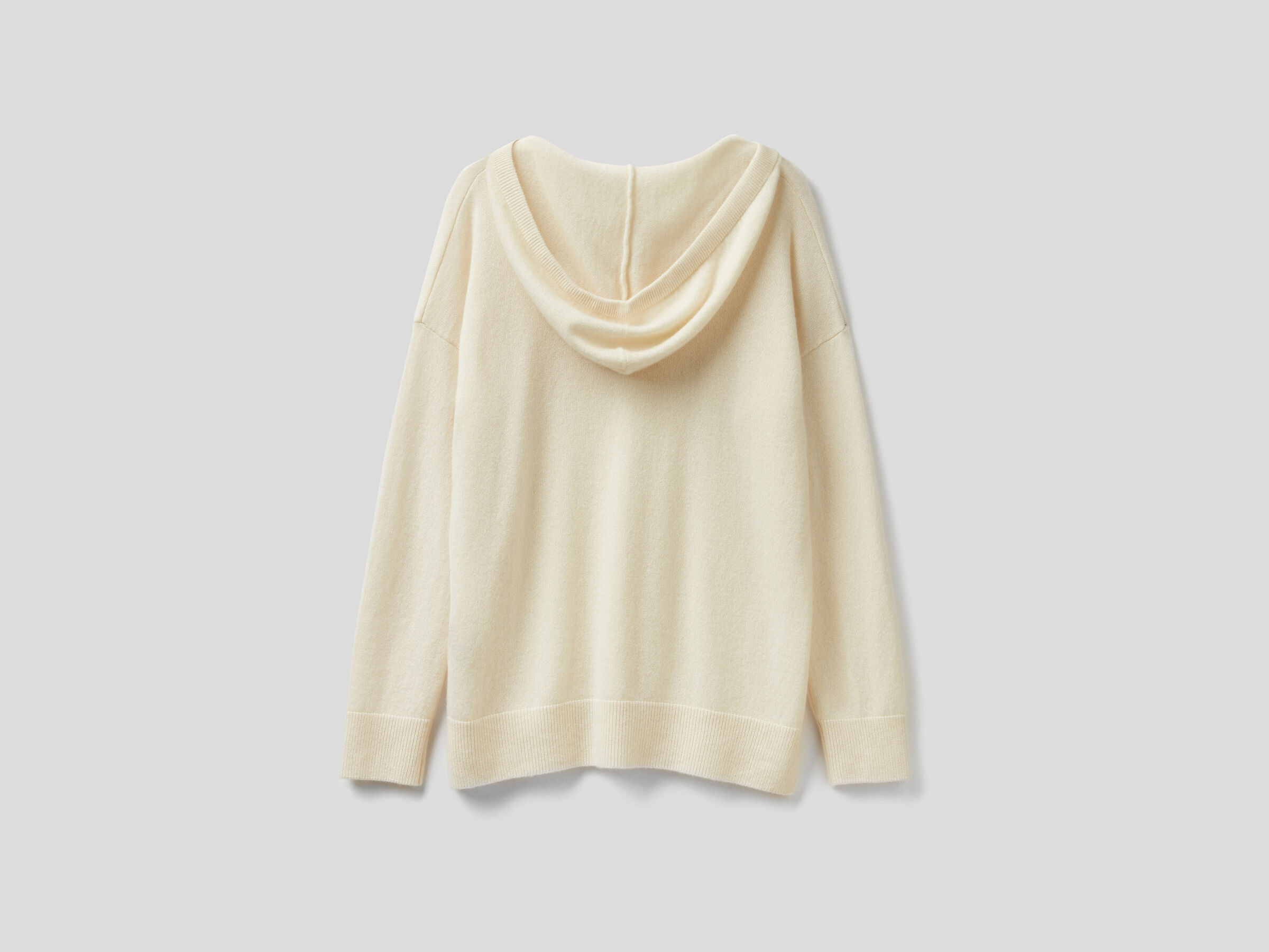 Pure cashmere sweater with hood image number 6