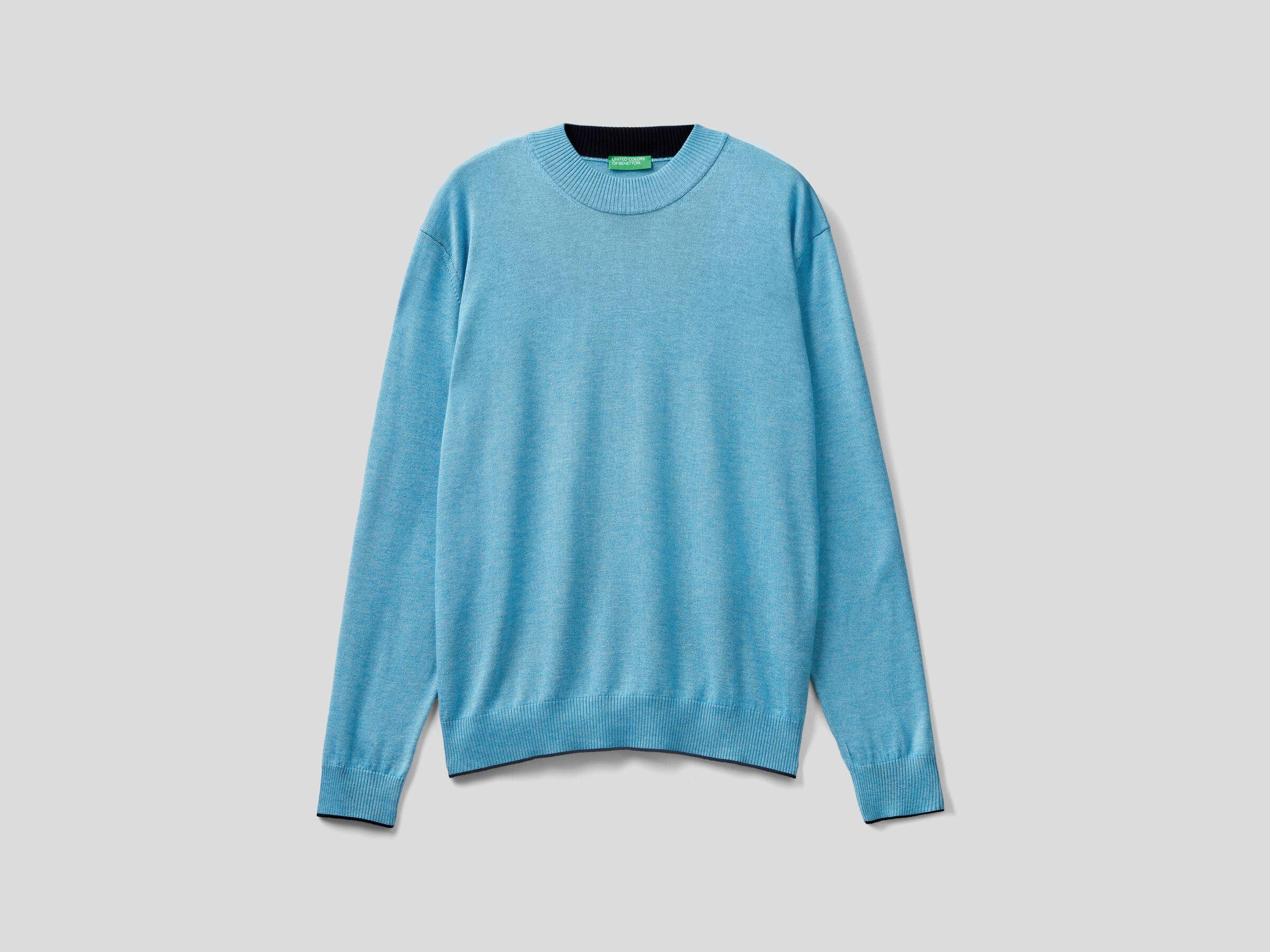 Sweater in wool and viscose blend image number 4