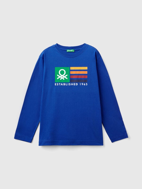 Long sleeve 100% organic cotton t-shirt Junior Boy