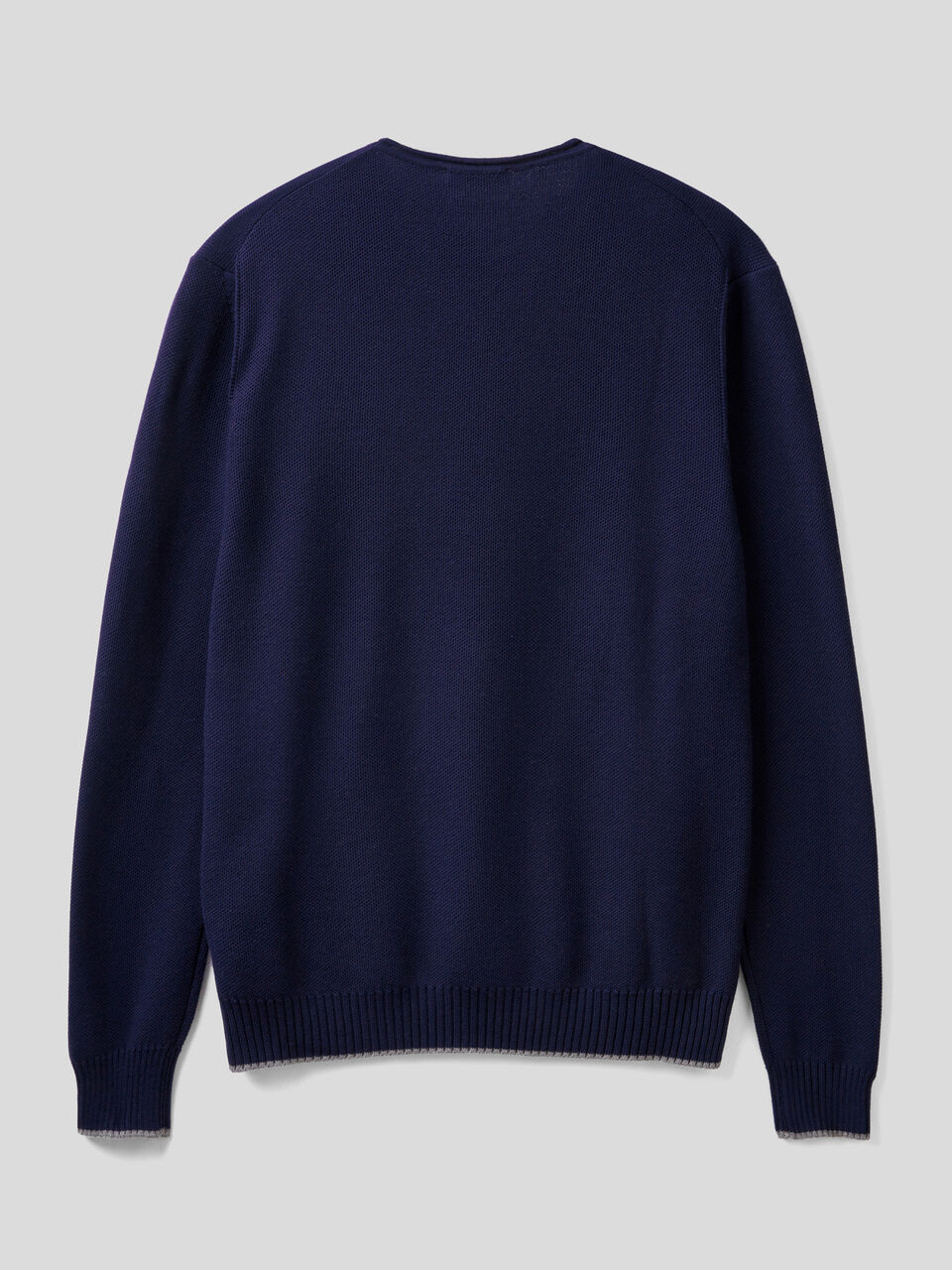 Crew neck sweater in cotton blend image number 2