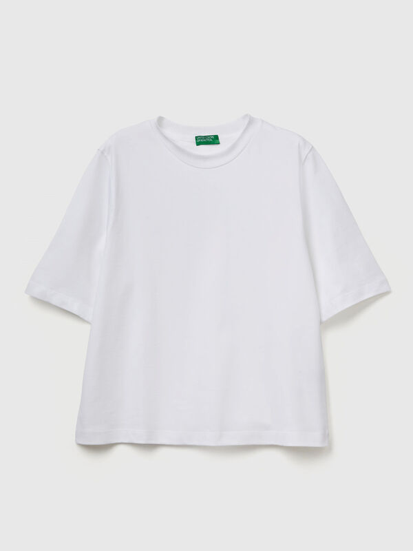 100% cotton boxy fit t-shirt Women