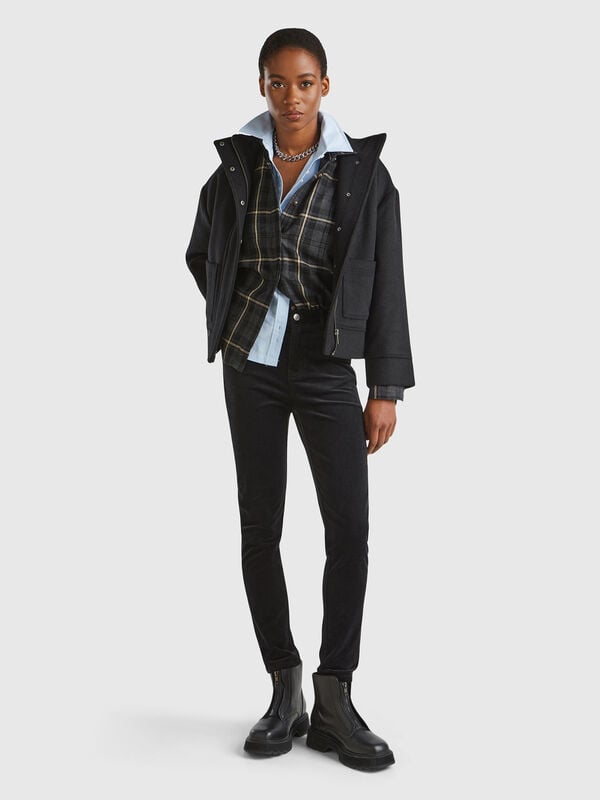 Five pocket velvet trousers Women