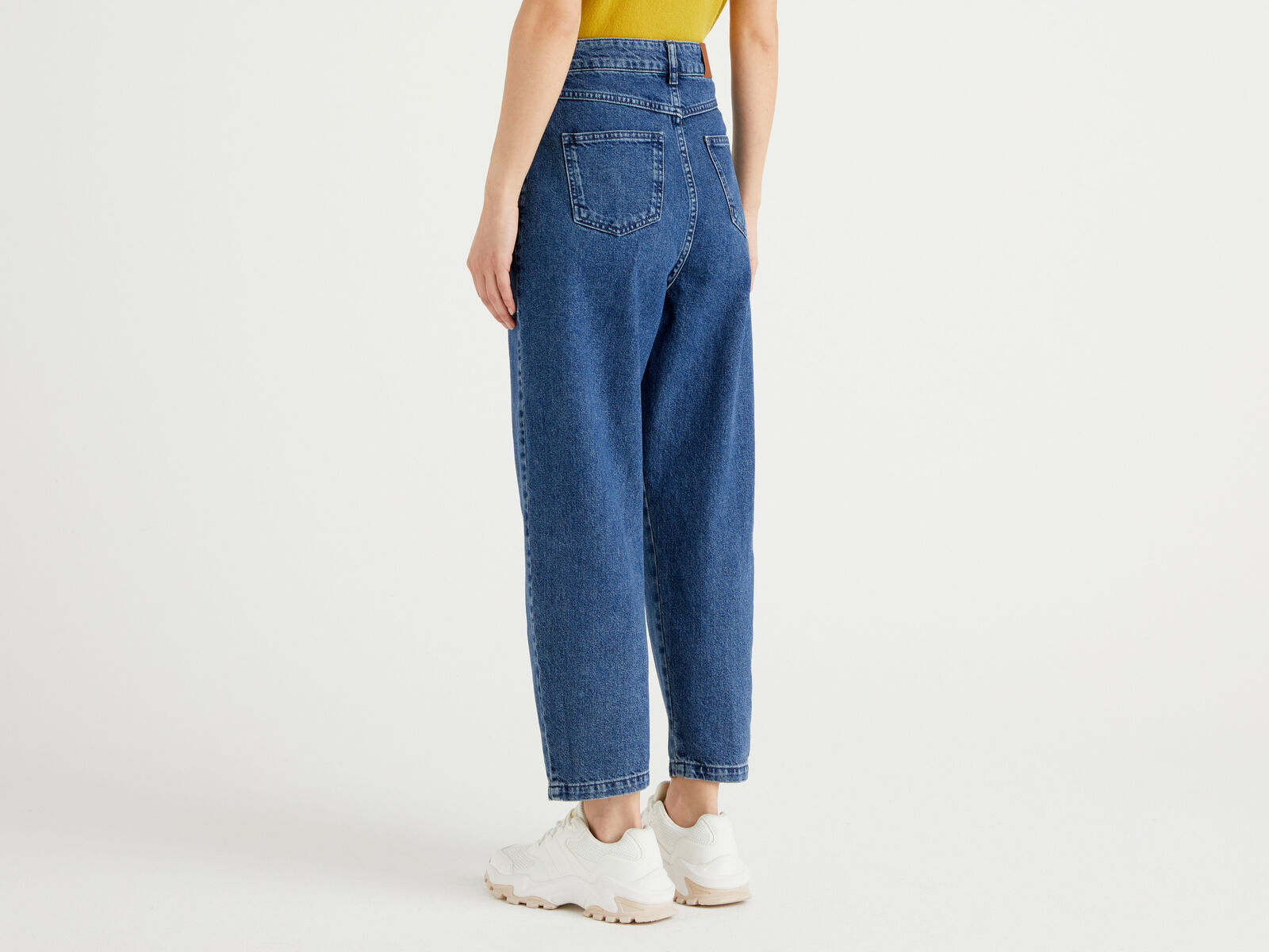 Slouchy jeans in 100% cotton - Blue