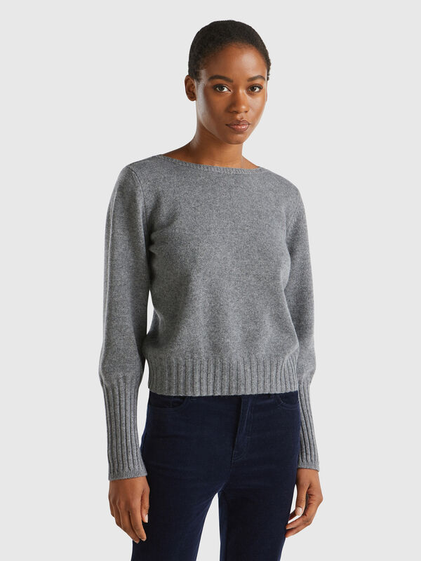 Boat neck sweater Women