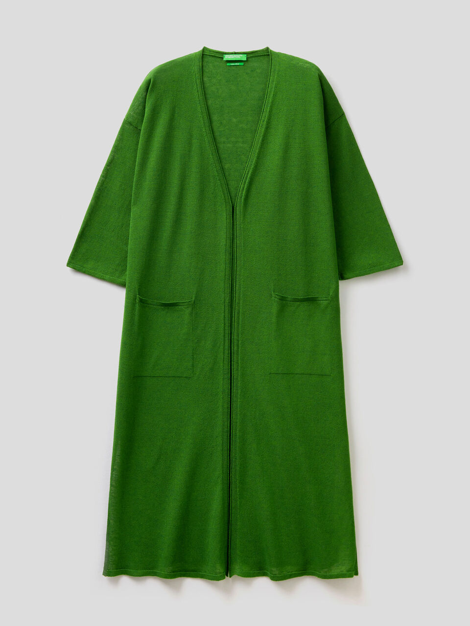 3/4 sleeve maxi cardigan image number 1