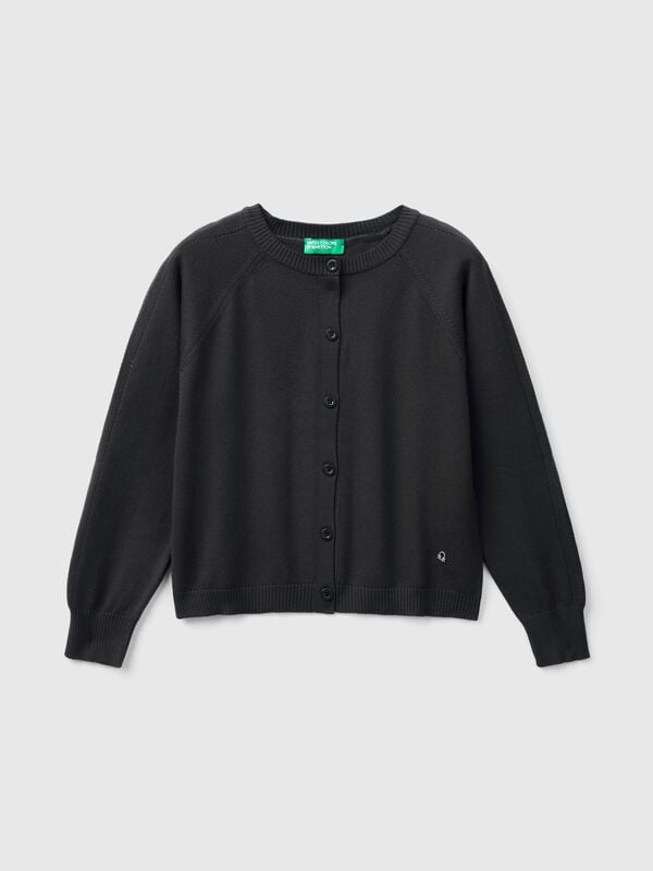 Cardigan in pure cotton Junior Girl