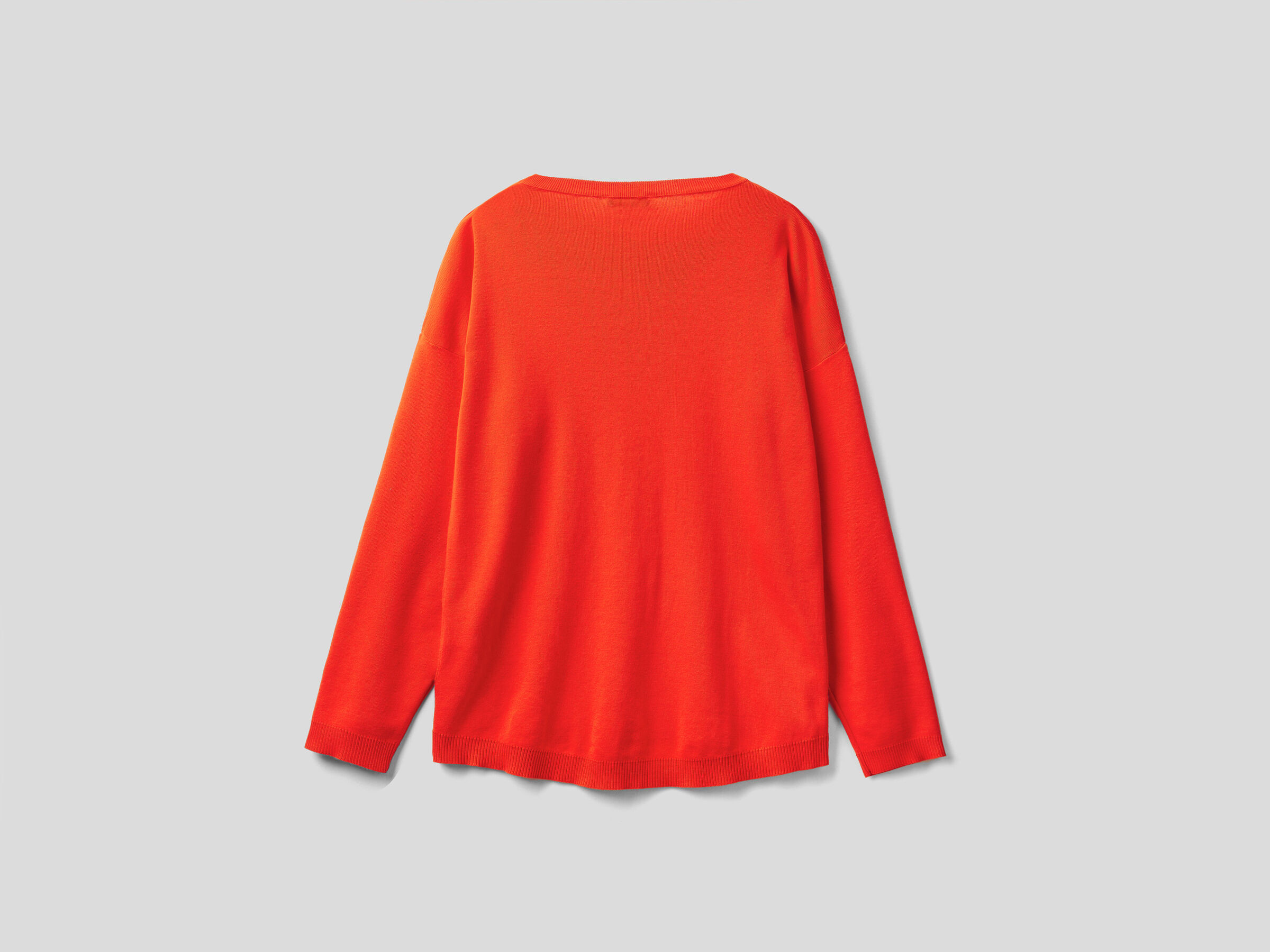 Cotton sweater with round neck image number 5