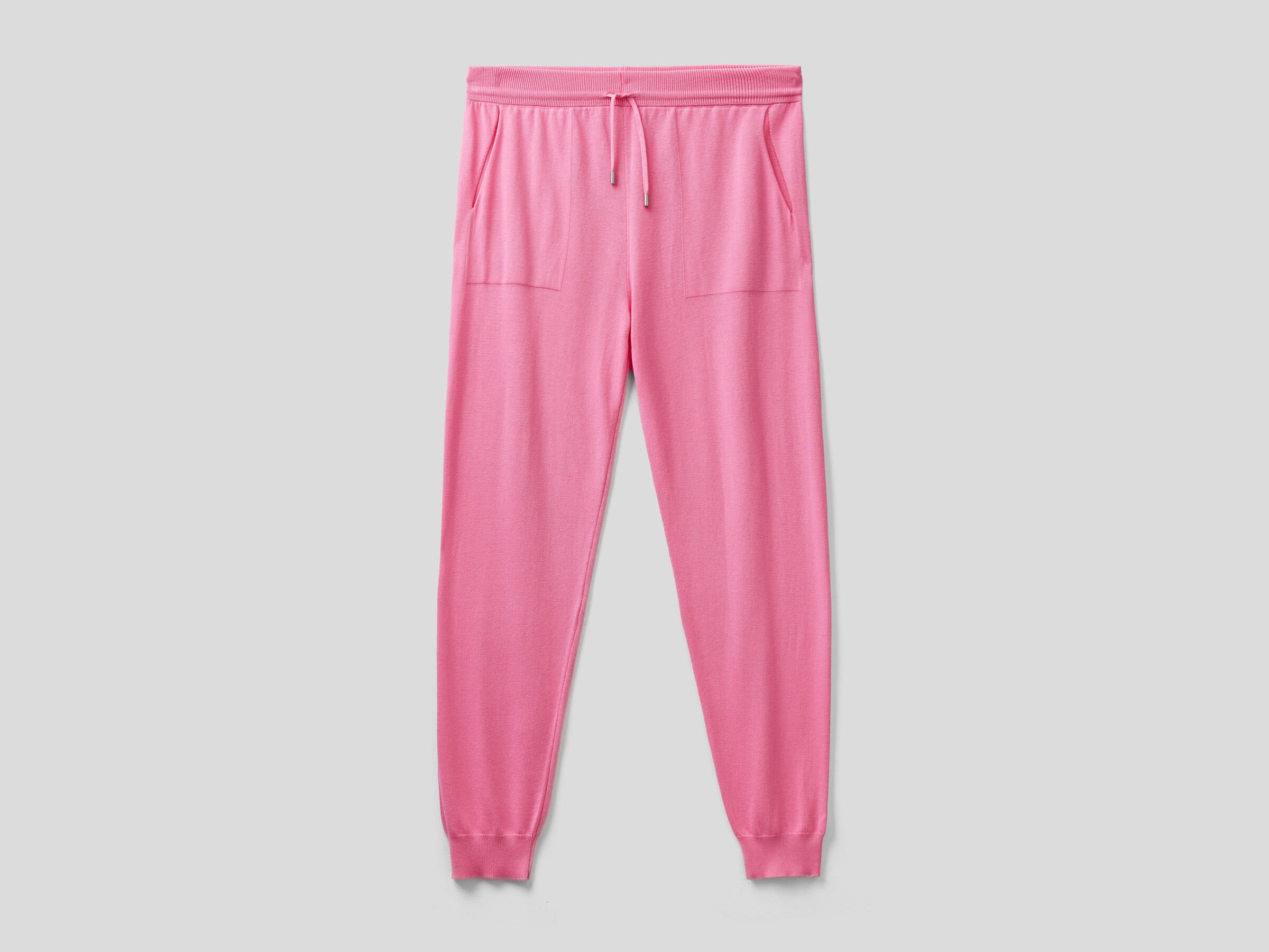Tricot trousers with drawstring image number 4