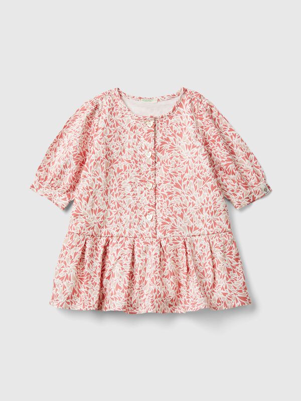 Heart dress in viscose New Born (0-18 months)