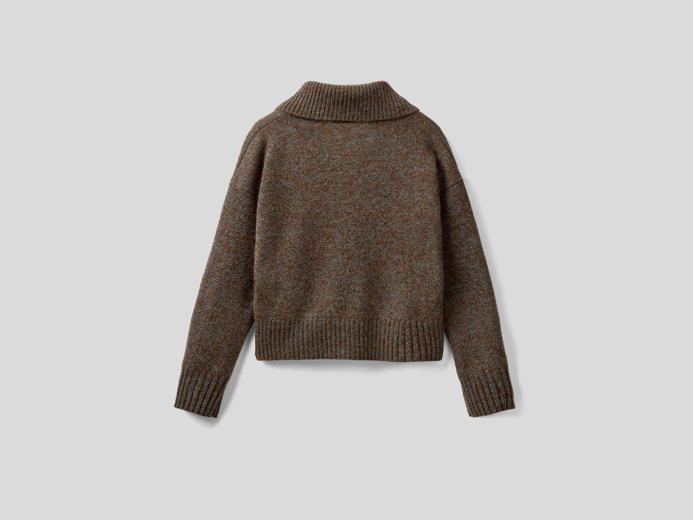 Polo in pure tricot Shetland wool image number 6
