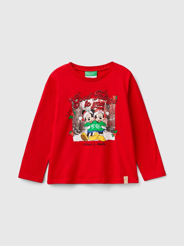 Minnie and Mickey Mouse Christmas t-shirt Junior Girl