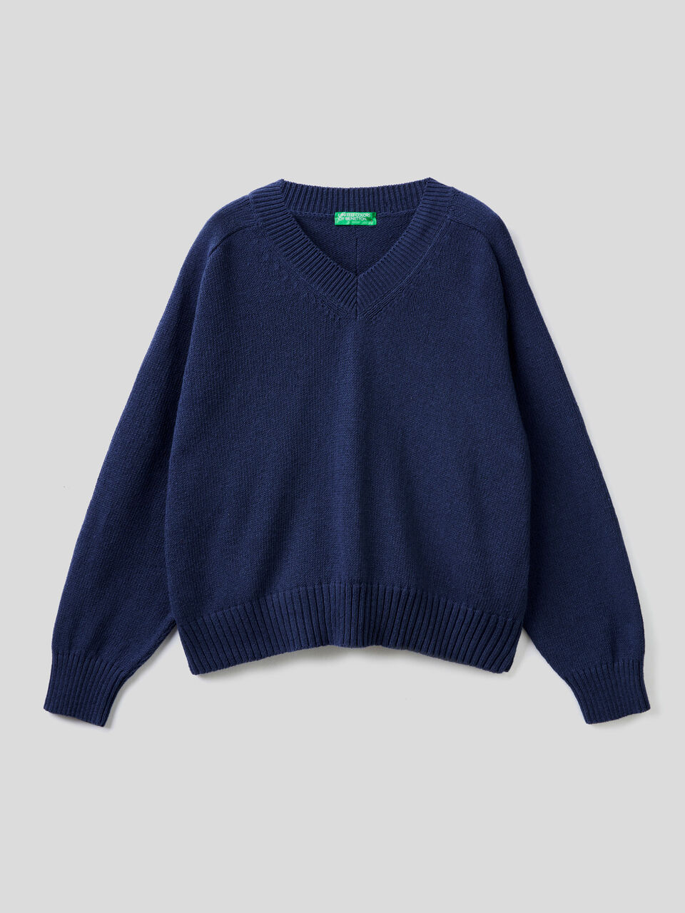 Sweater in recycled cotton blend image number 1