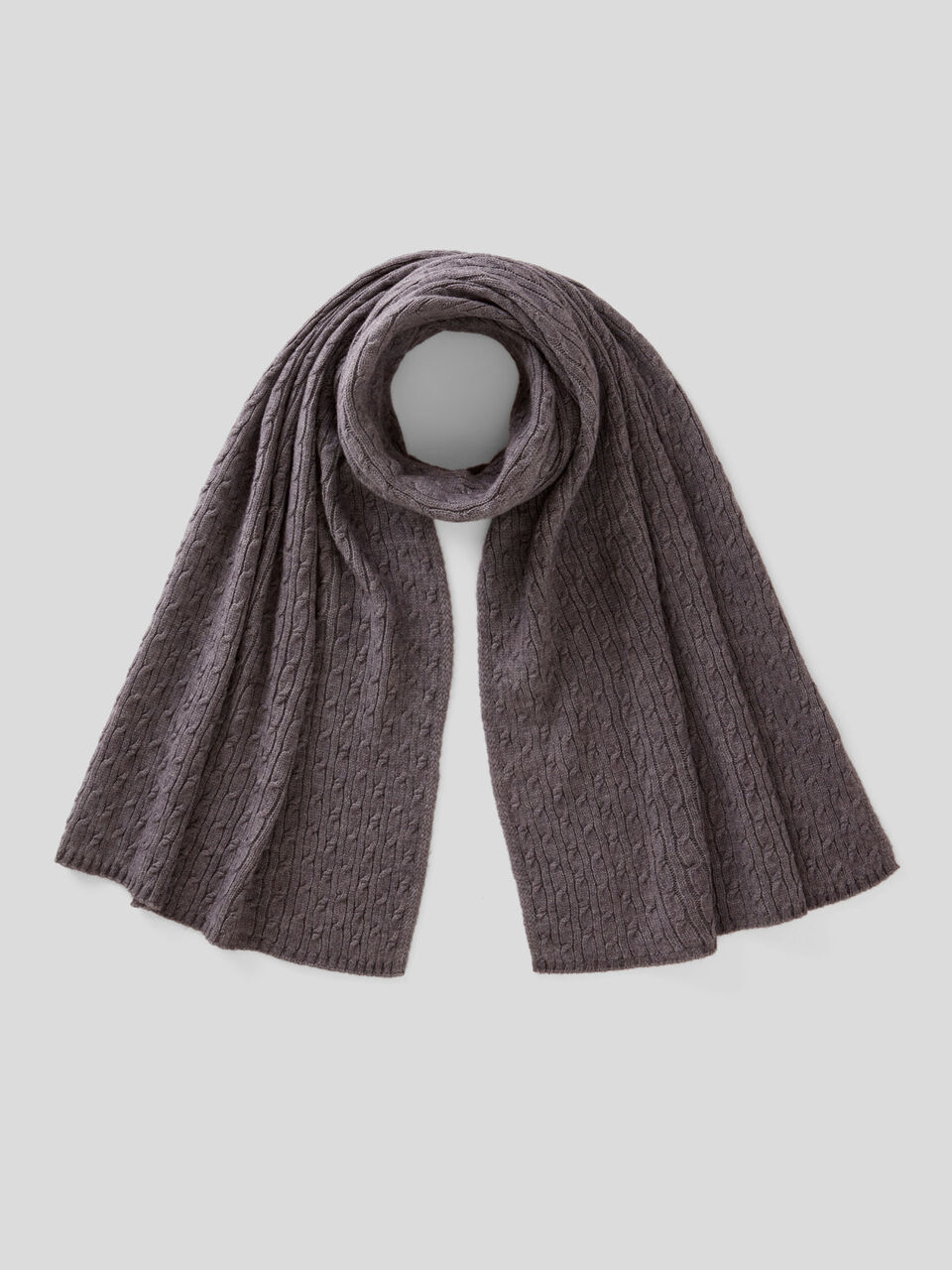 Cable knit wrap image number 1