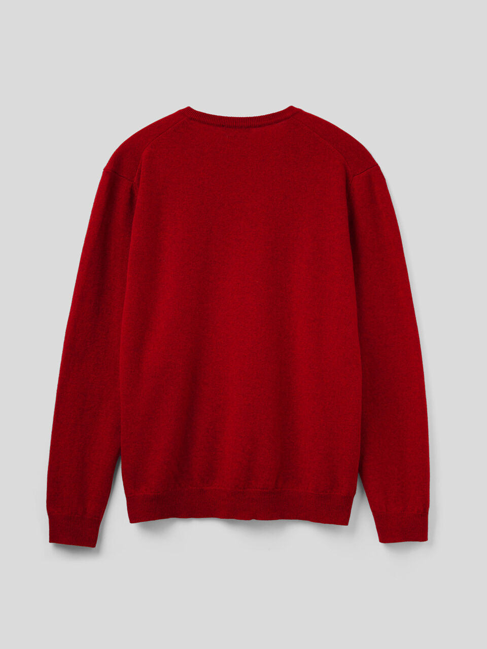 V-neck sweater in pure virgin wool image number 2