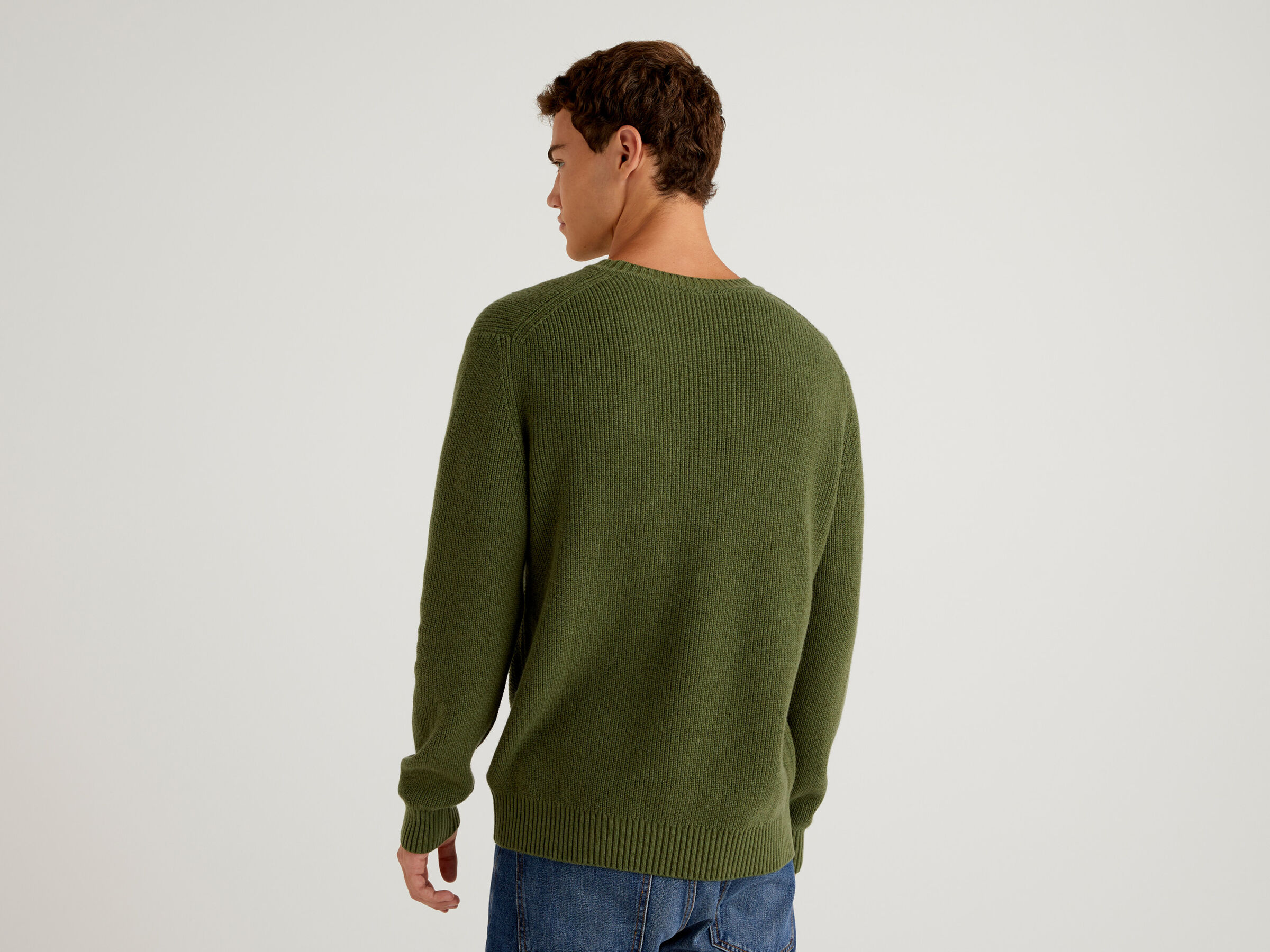 Sweater in recycled wool blend image number 2