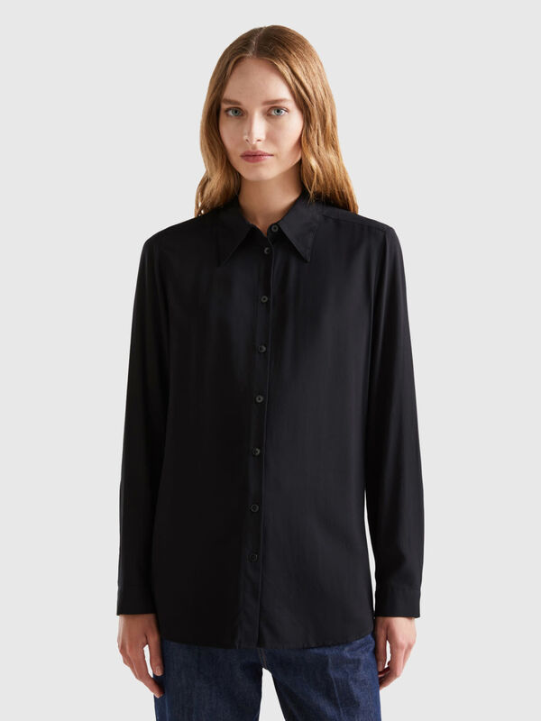 Regular fit shirt in sustainable viscose Women