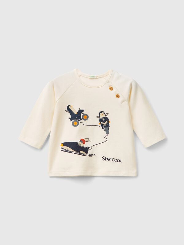 T-shirt with animal print  New Born (0-18 months)