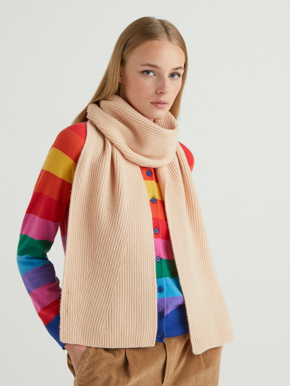 Pure virgin wool scarf image number 2