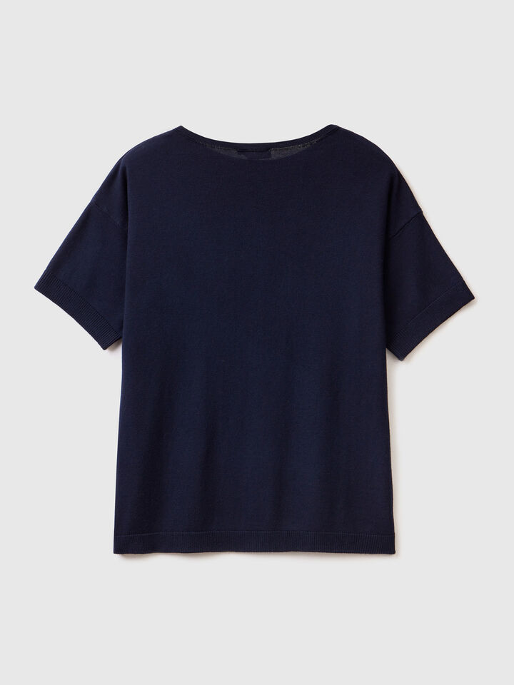 Short sleeve sweater image number 2