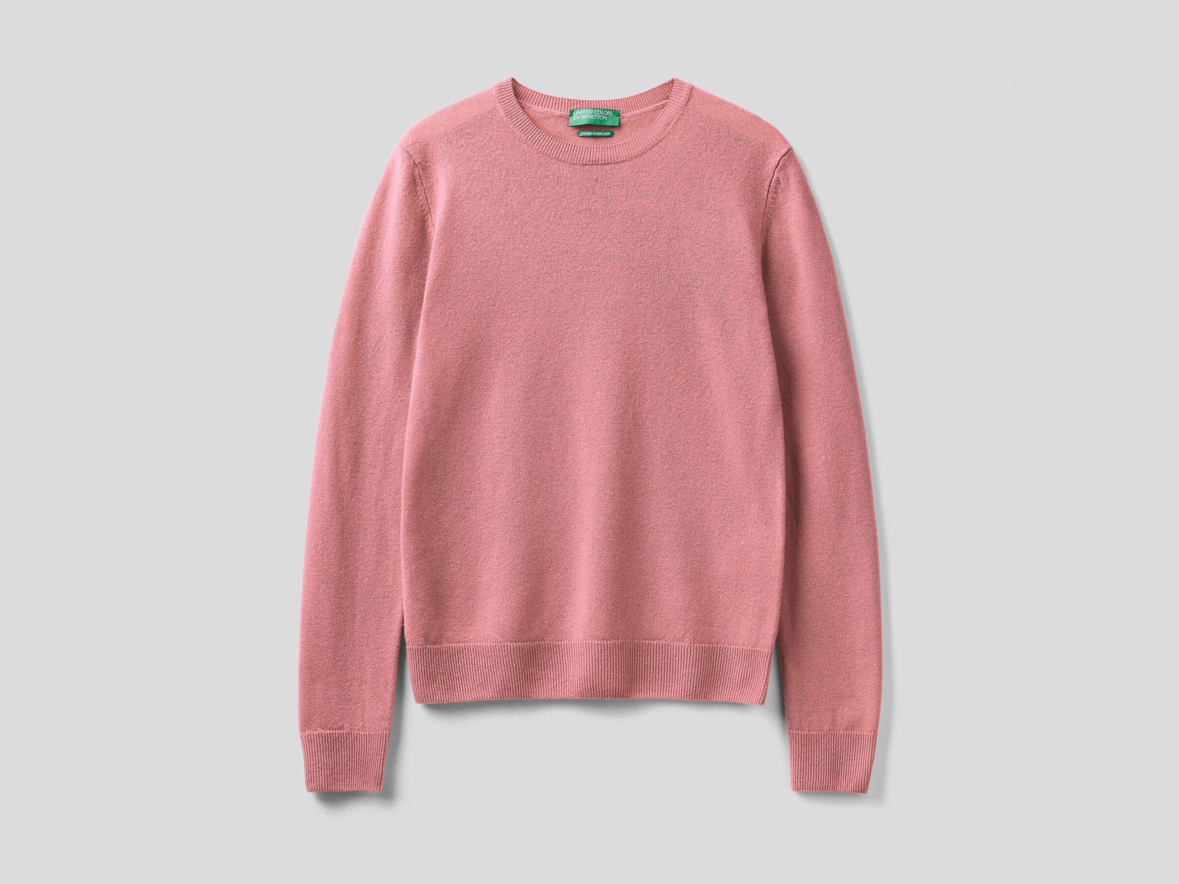 Crew neck sweater in pure virgin wool image number 5