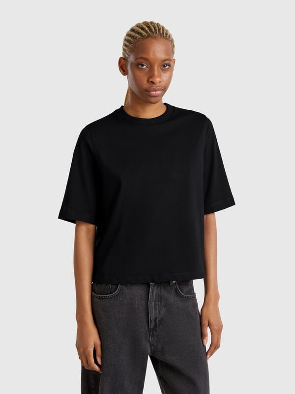 100% cotton boxy fit t-shirt Women