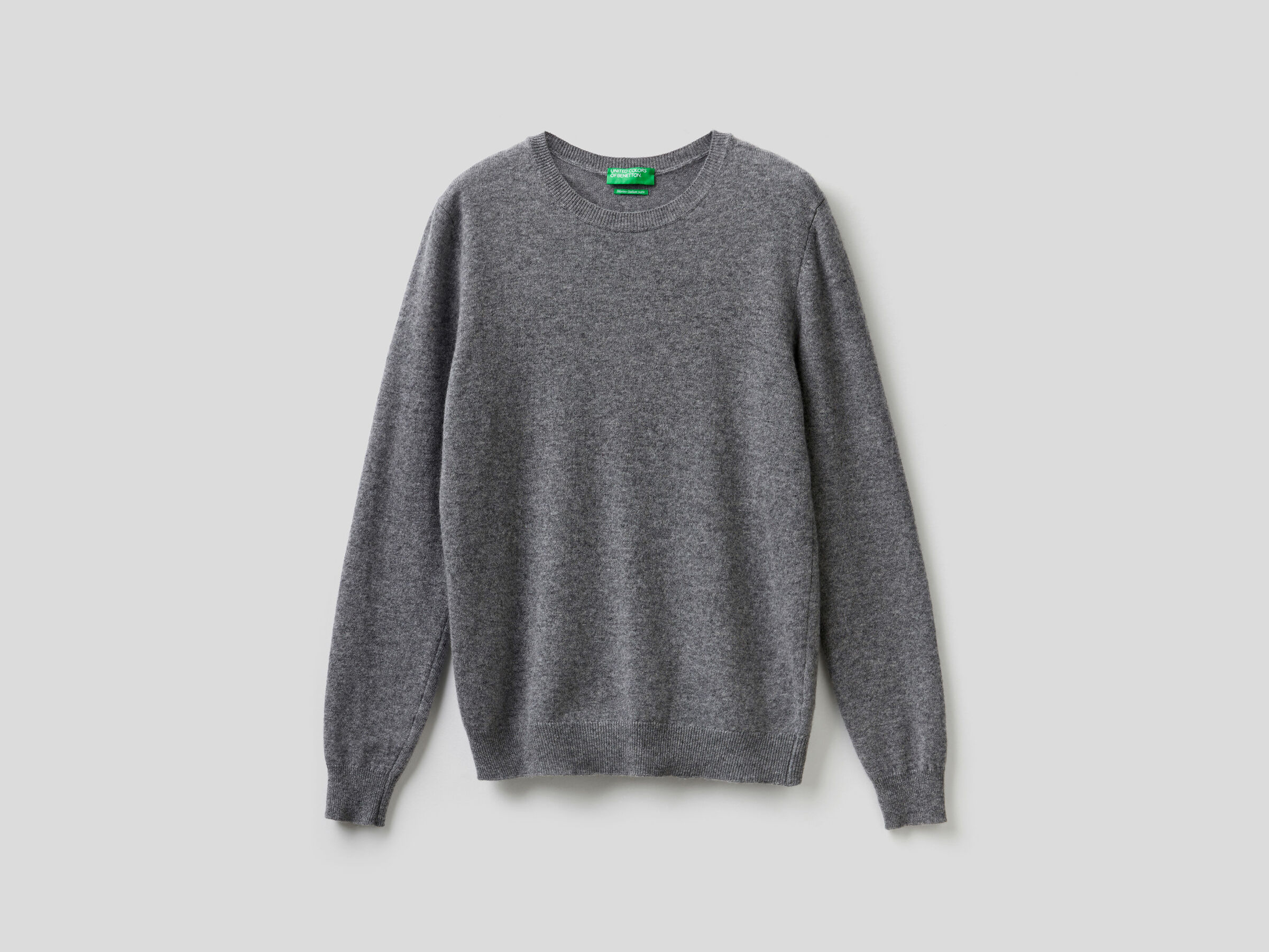 Crew neck sweater in pure virgin wool image number 5
