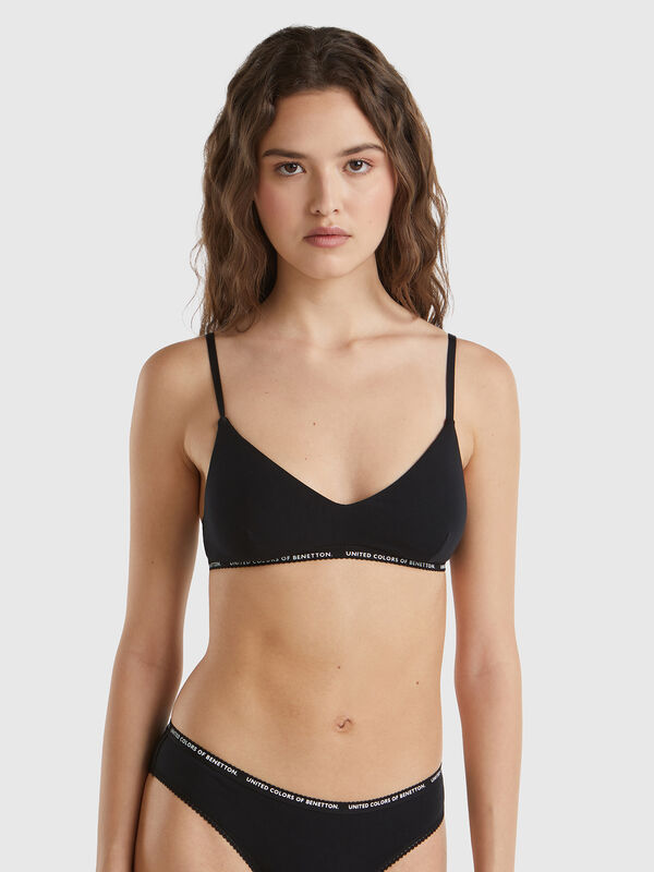 Stretch cotton bra Women