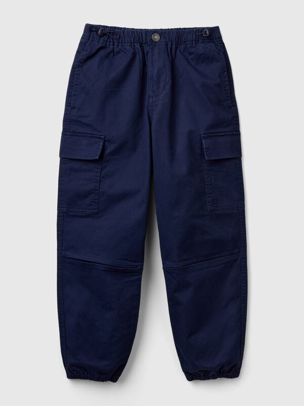 Parachute trousers in stretch cotton Junior Boy