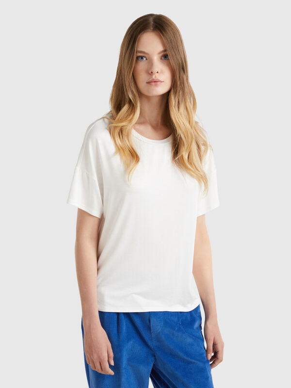 T-shirt in sustainable stretch viscose Women