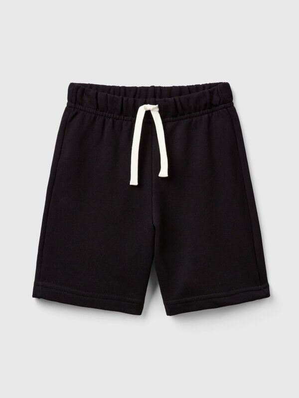 Bermuda shorts in pure cotton fleece Junior Boy