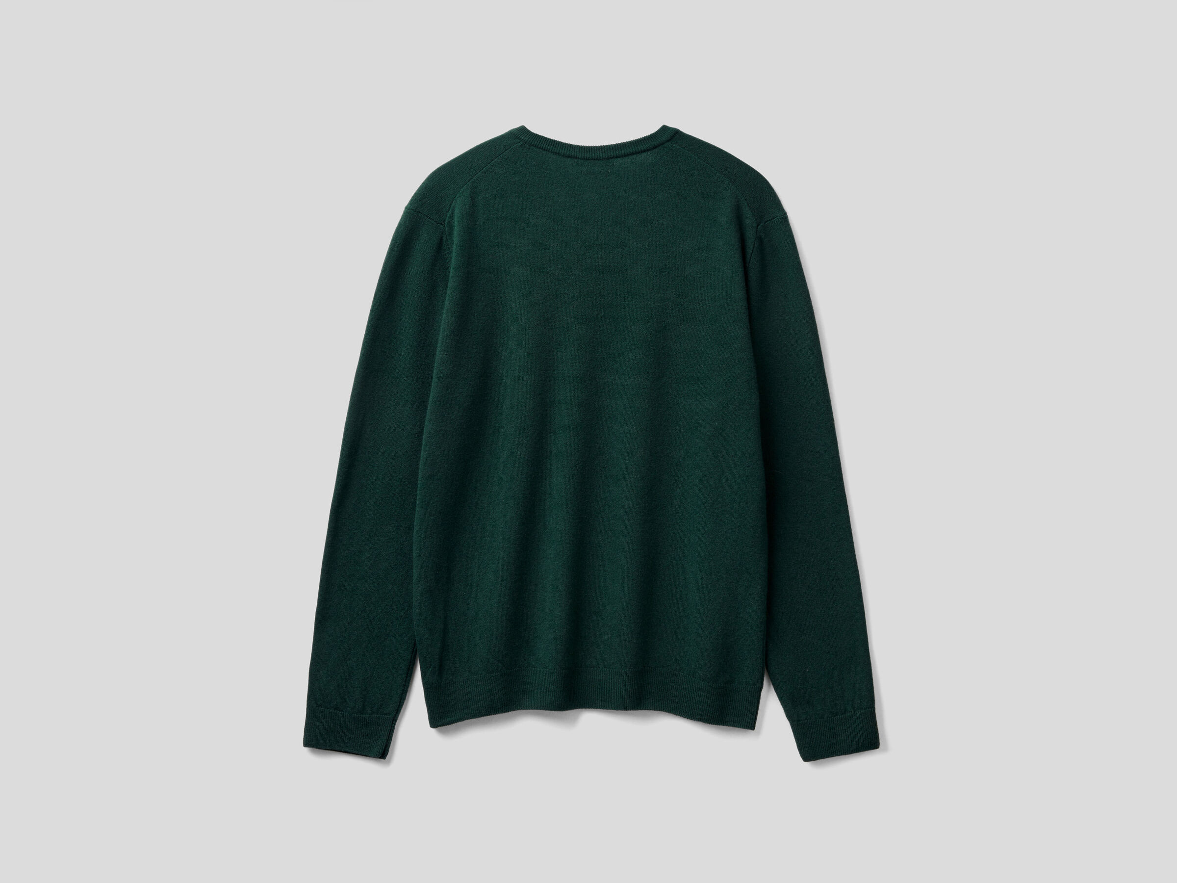 V-neck sweater in pure virgin wool image number 5