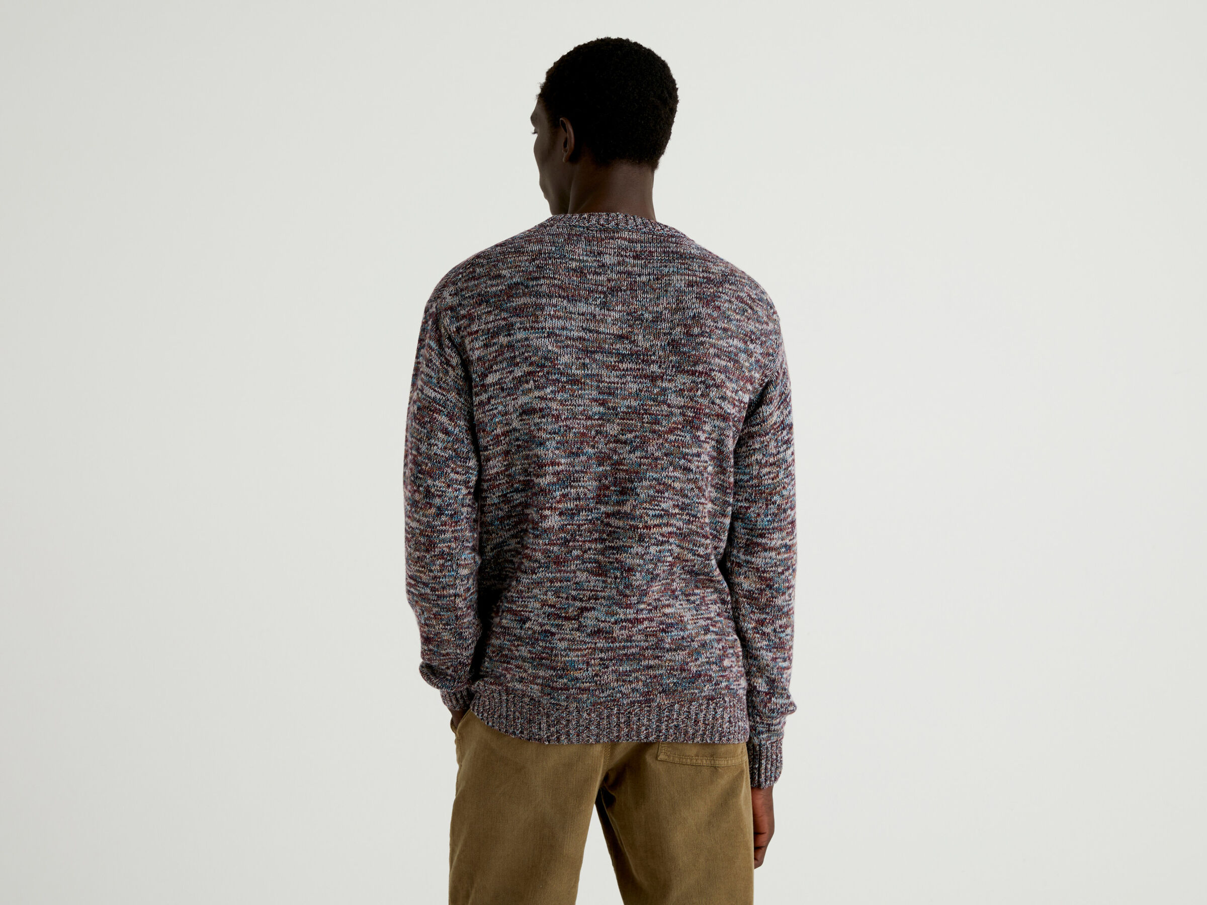 Multicolored sweater in cashmere blend image number 2