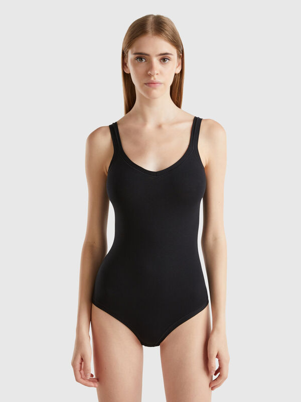 Super stretch organic cotton bodysuit Women