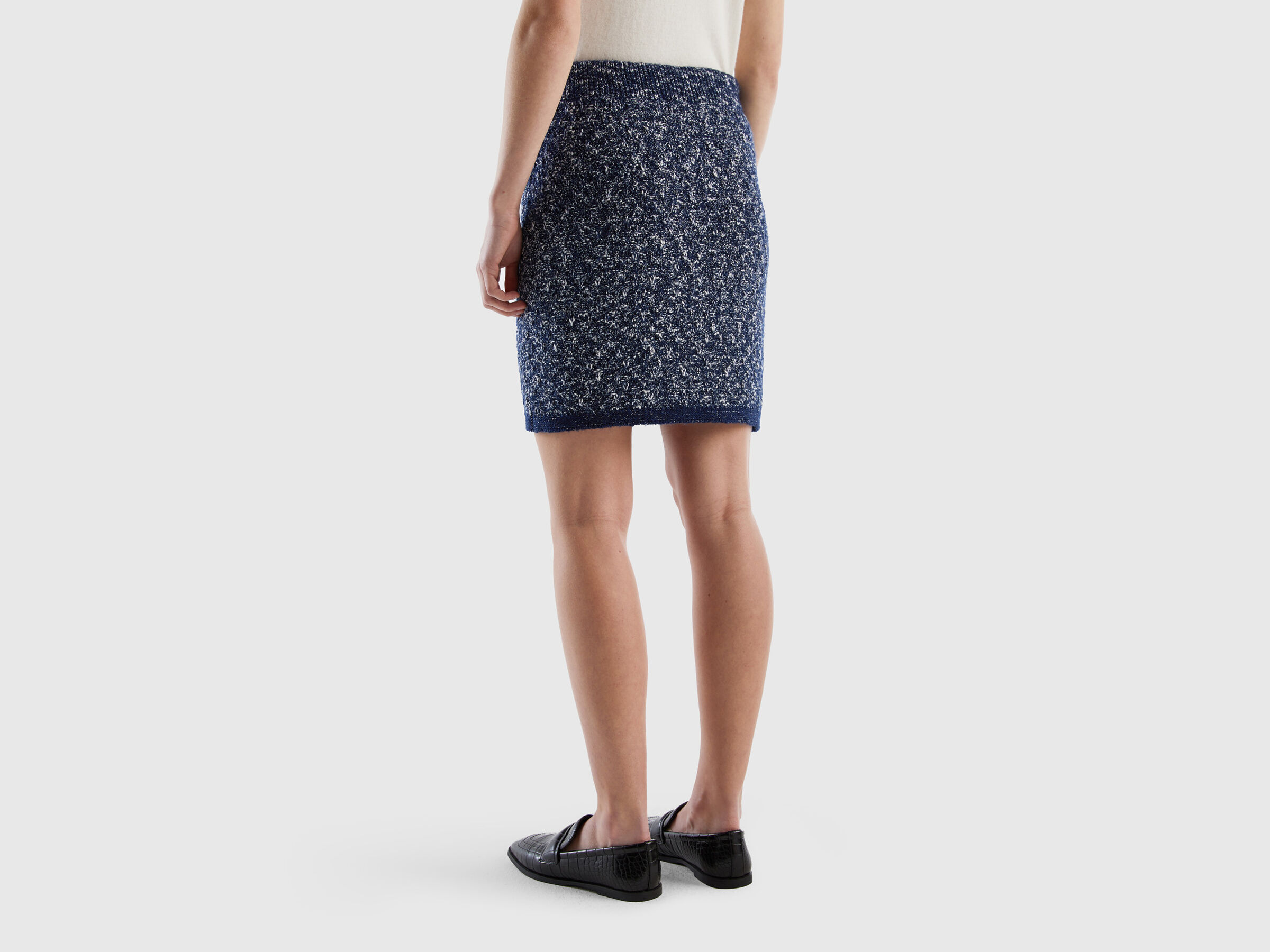 Knit skirt with lurex image number 2