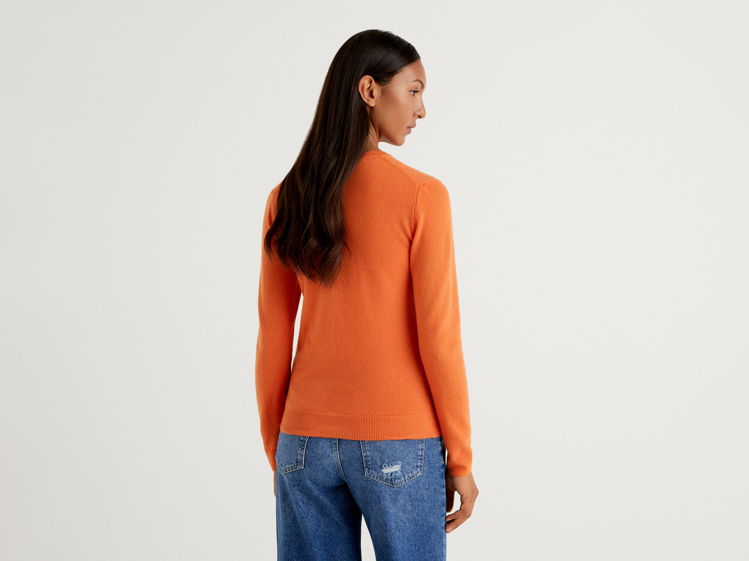 Crew neck sweater in pure virgin wool image number 2