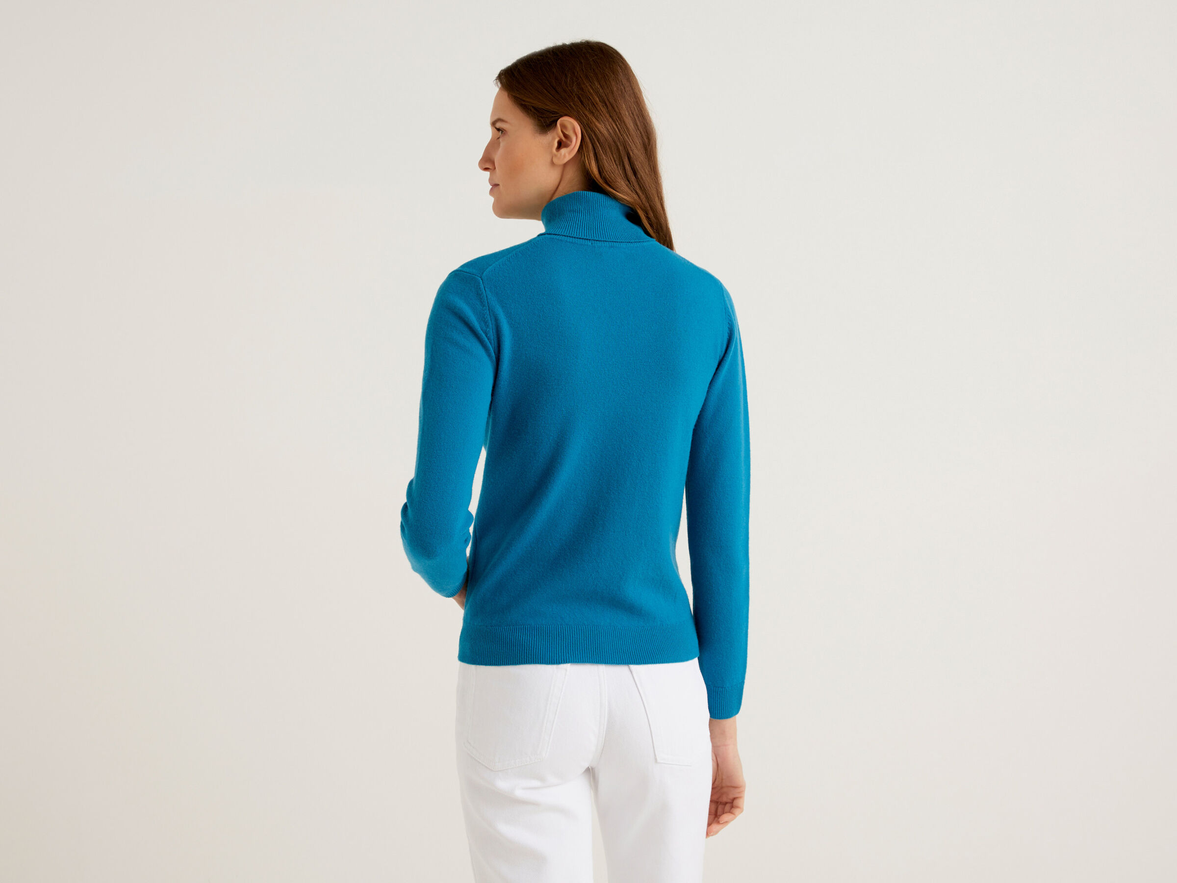 Turtleneck sweater in pure virgin wool image number 2