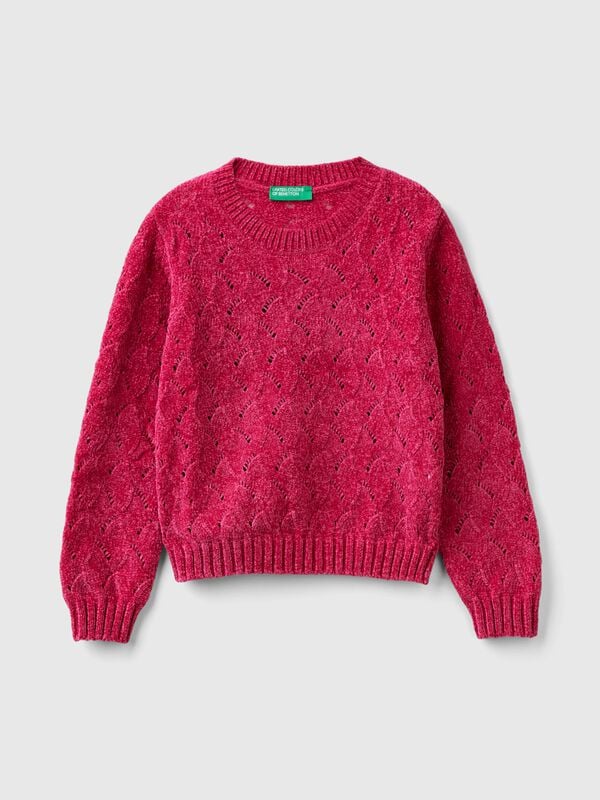 Knit chenille sweater Junior Girl