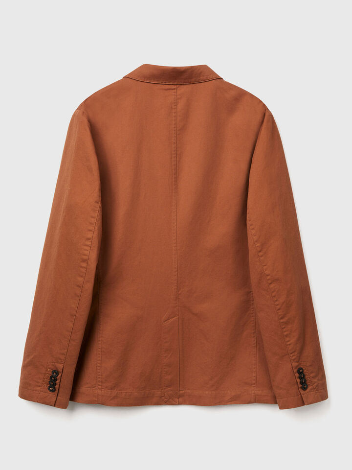 Blazer in linen blend image number 2