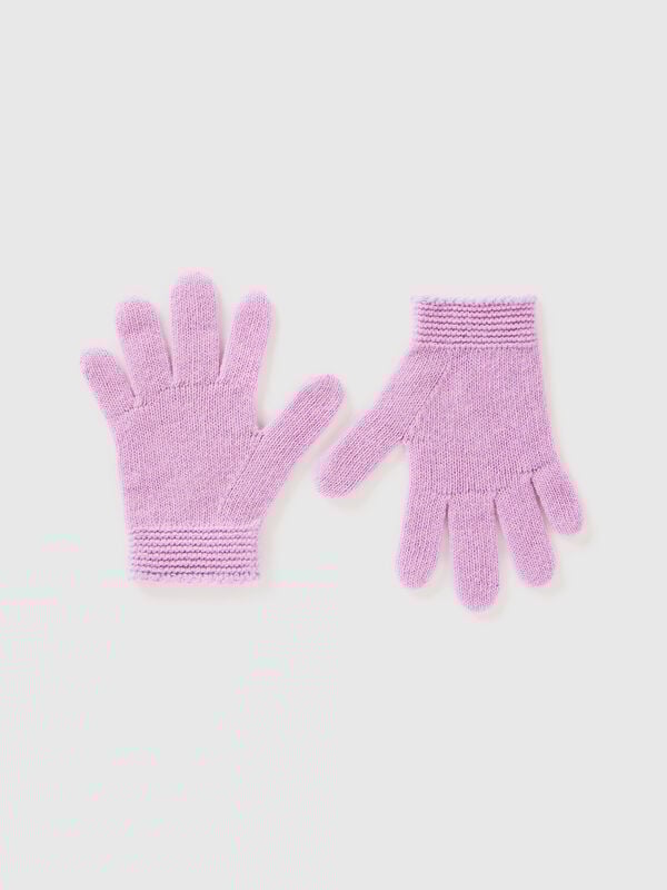 Gloves in stretch wool blend Junior Boy