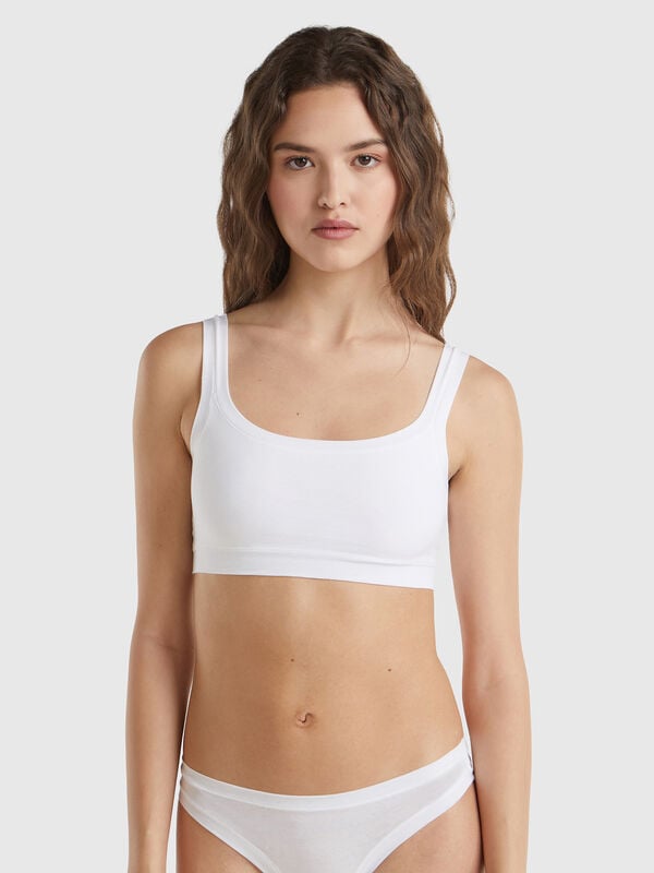 Bra in super stretch cotton Women
