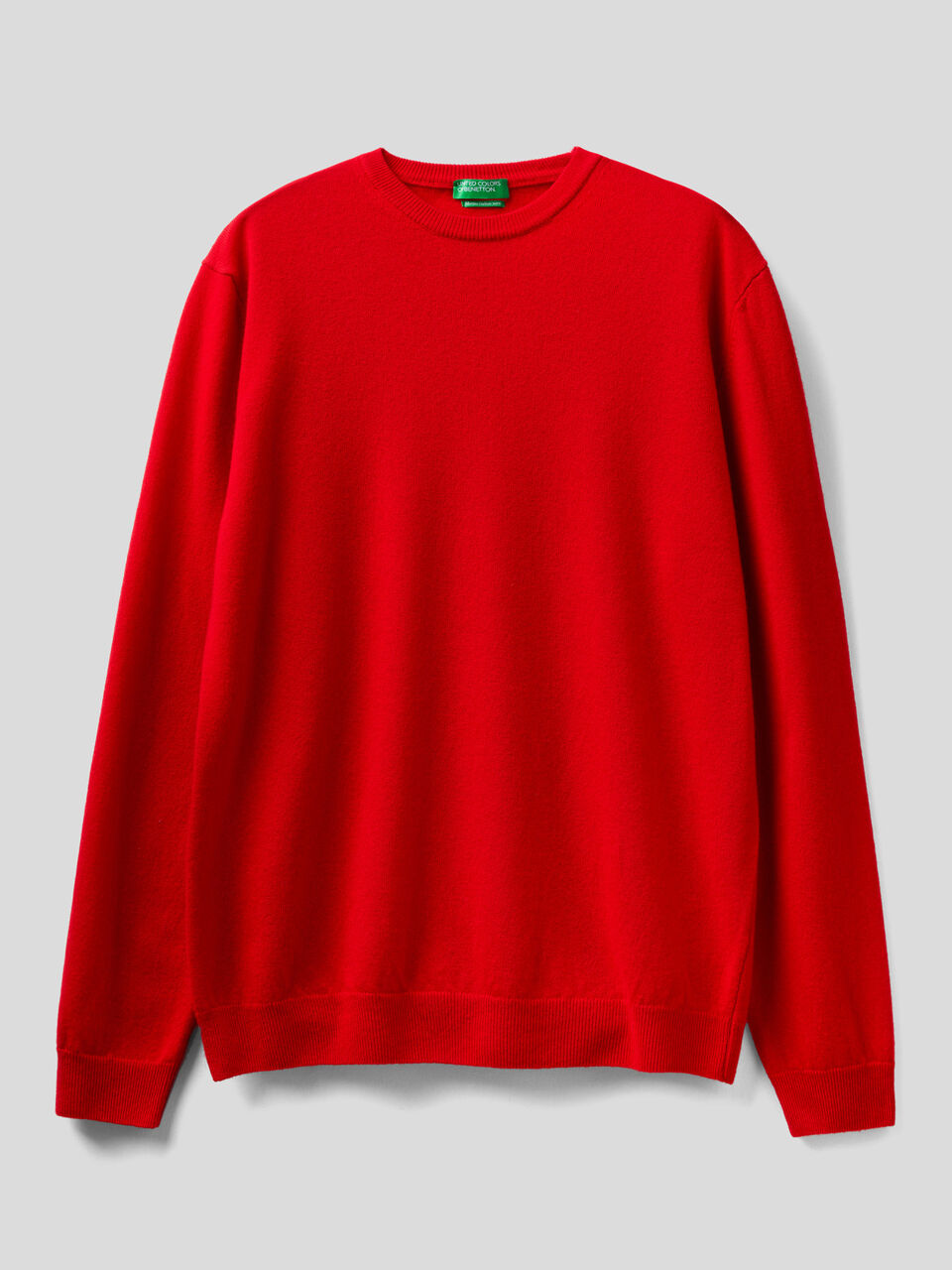 Crew neck sweater in pure virgin wool image number 1