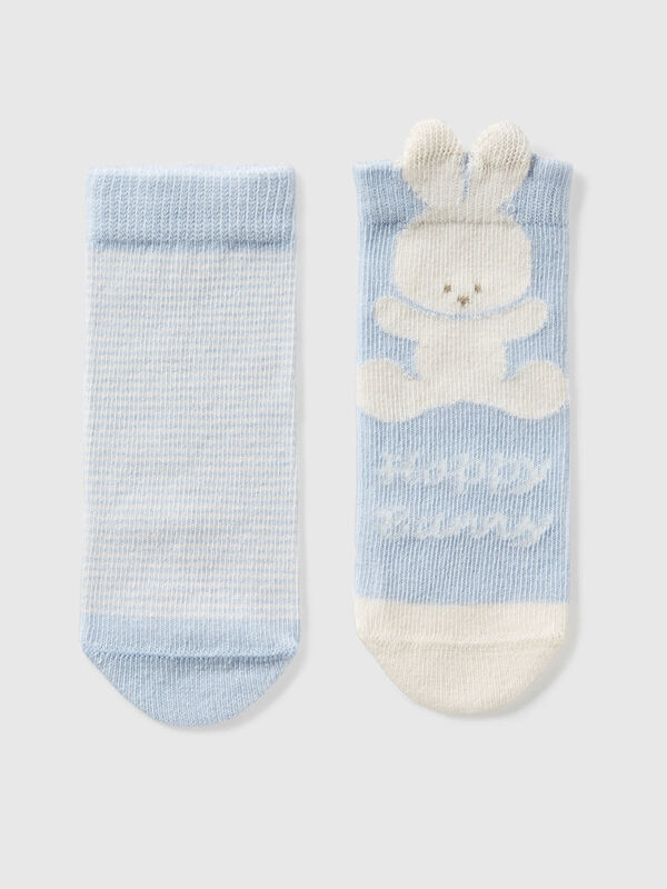 Sock set with stripes and bunny New Born (0-18 months)