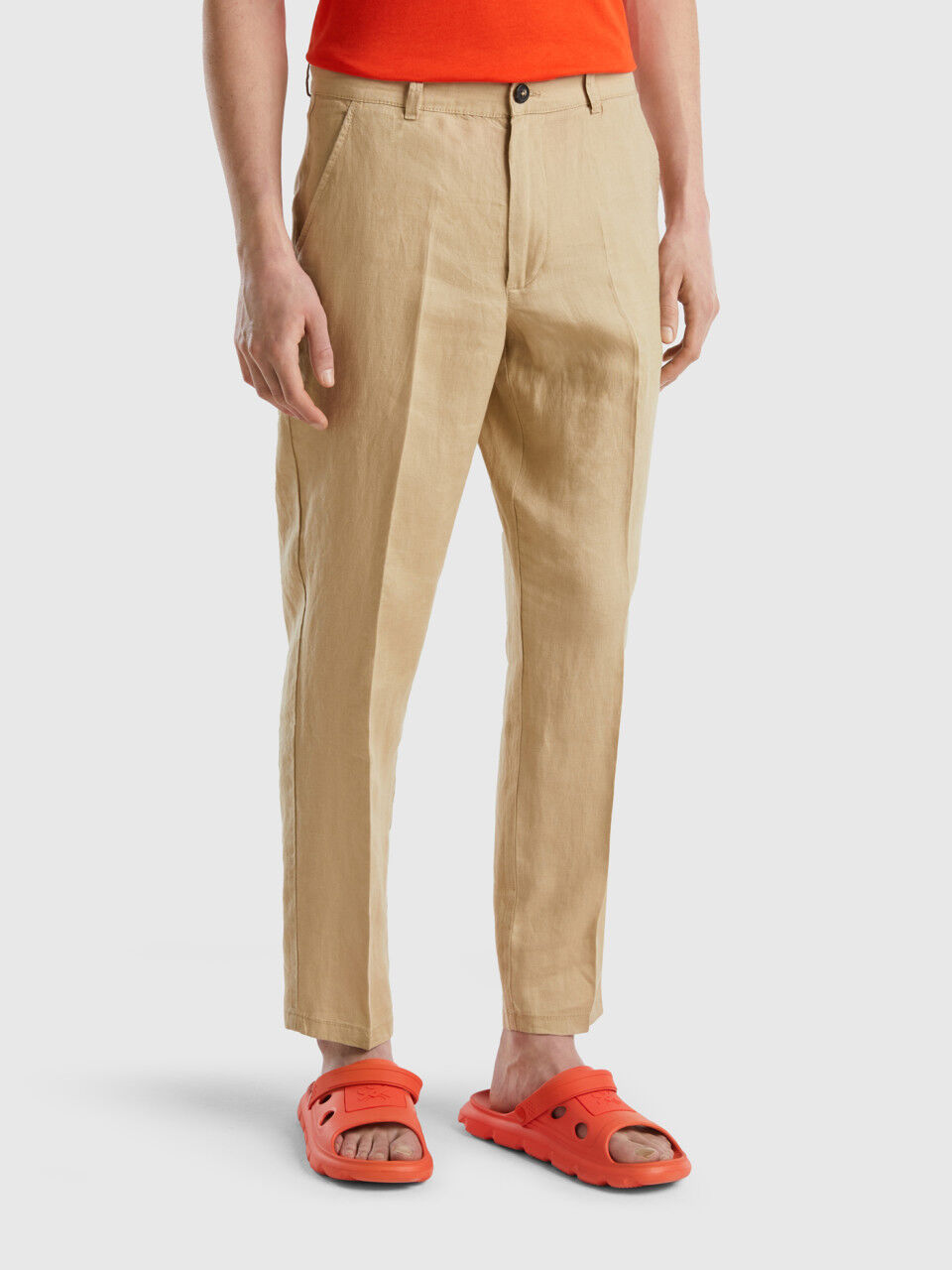 United Colors Of Benetton Casual Trousers  Buy United Colors Of Benetton  Polyester Solid Slim Fit Mens Trousers In Grey Online  Nykaa Fashion
