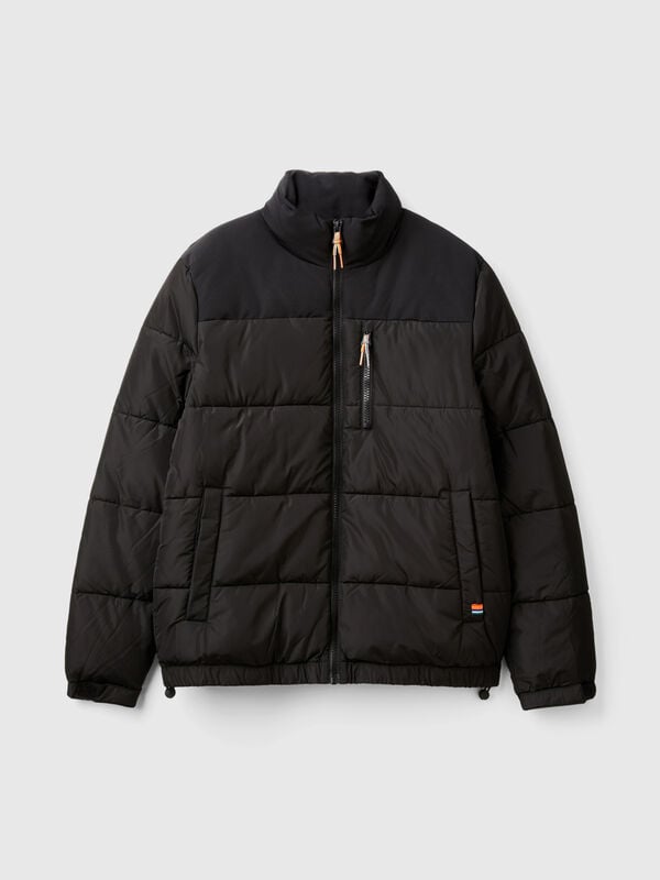 Heavy color block padded jacket Men