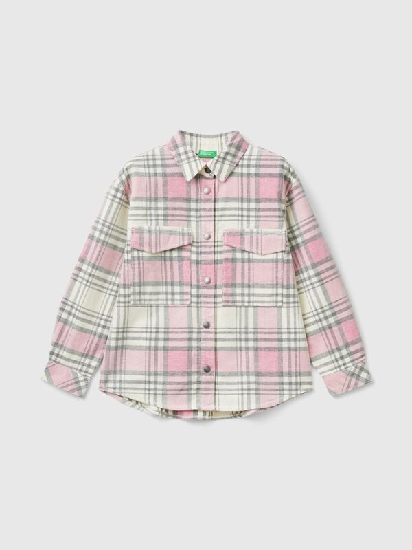 Velvet Tartan Shirt Junior Girl