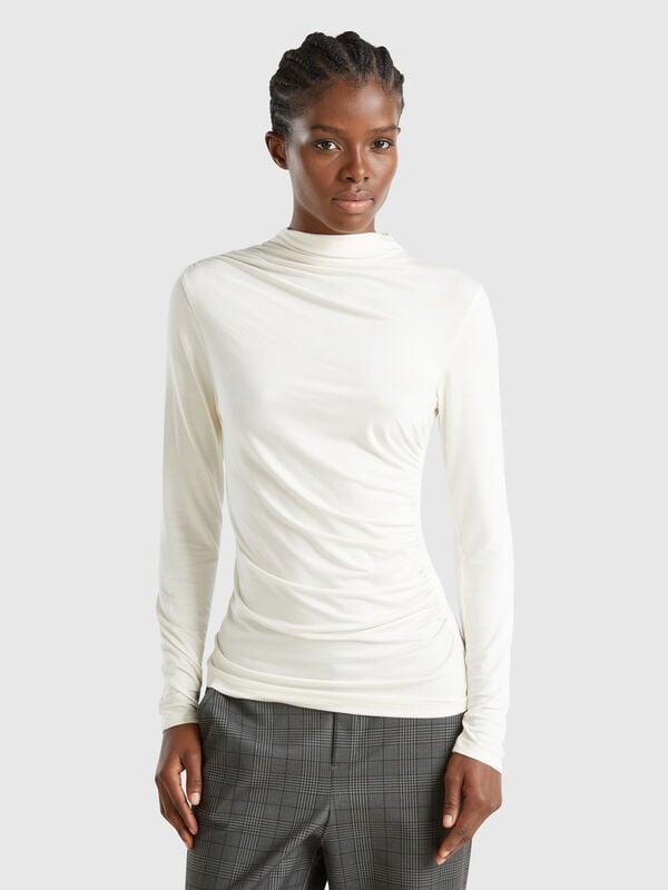 Slim fit stretch Modal t-shirt Women