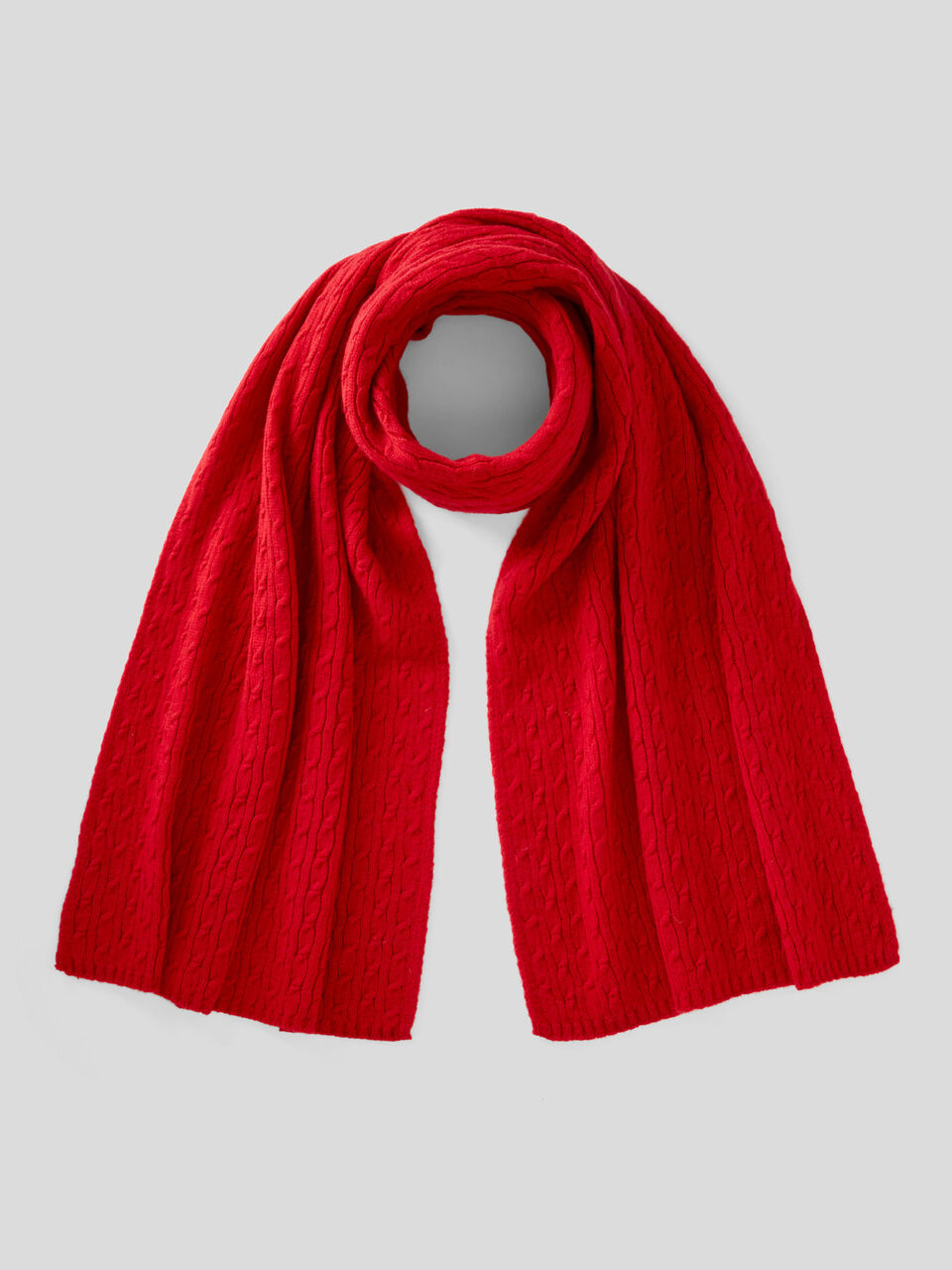 Cable knit wrap image number 1