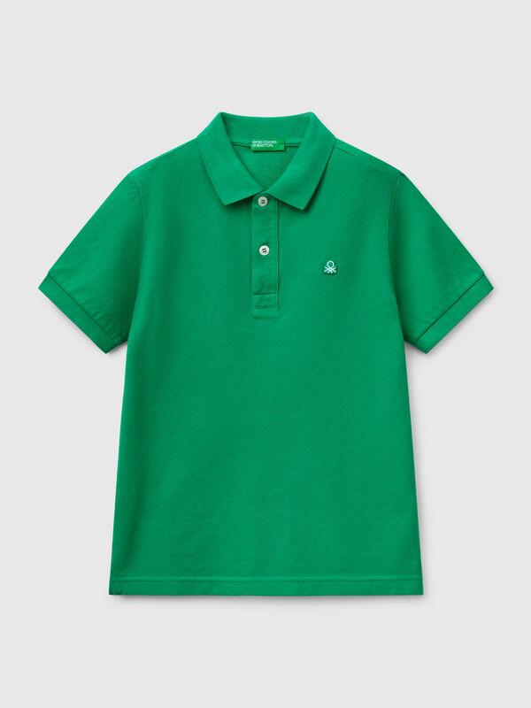 Slim fit polo in pure cotton Junior Boy