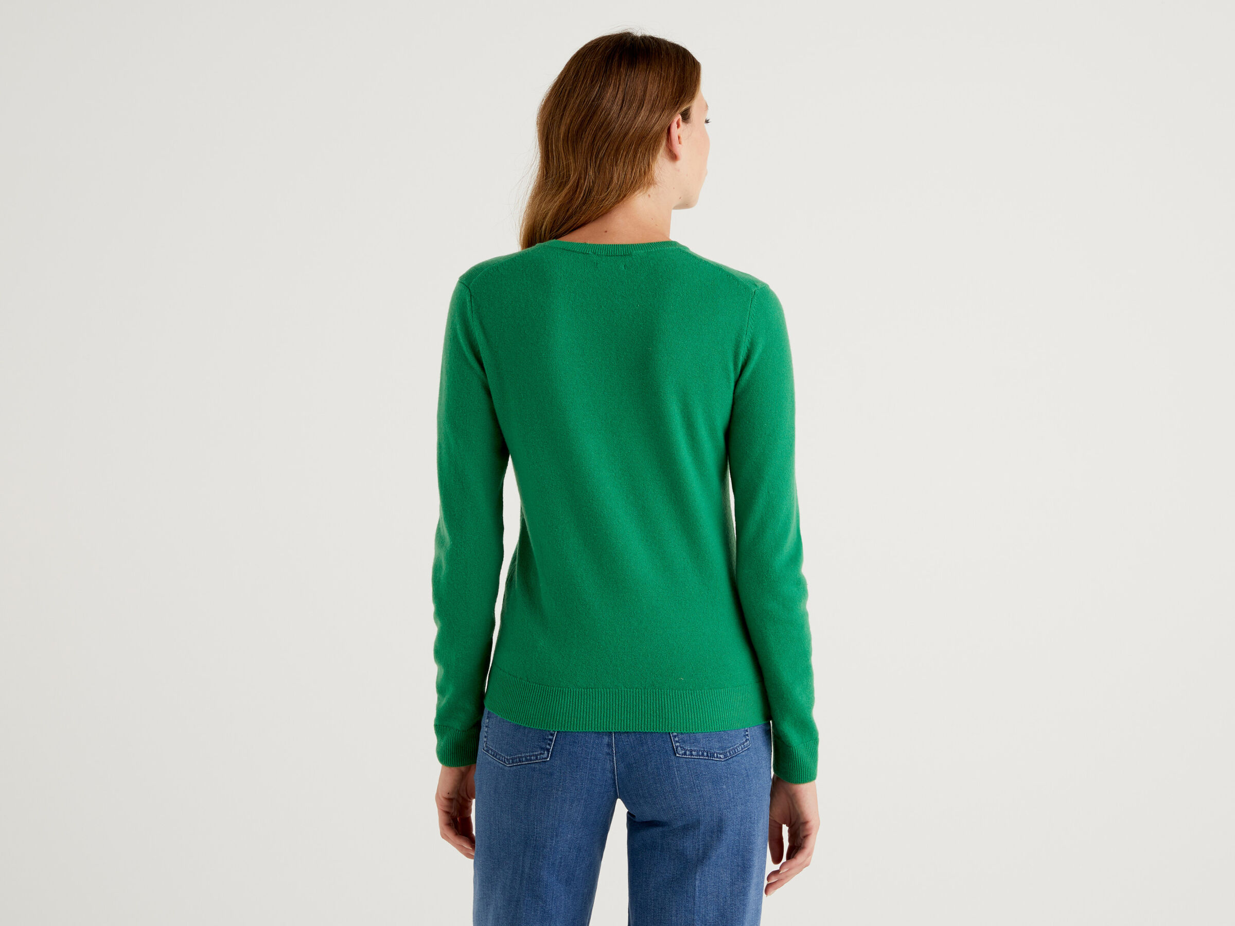 Crew neck sweater in pure virgin wool image number 2