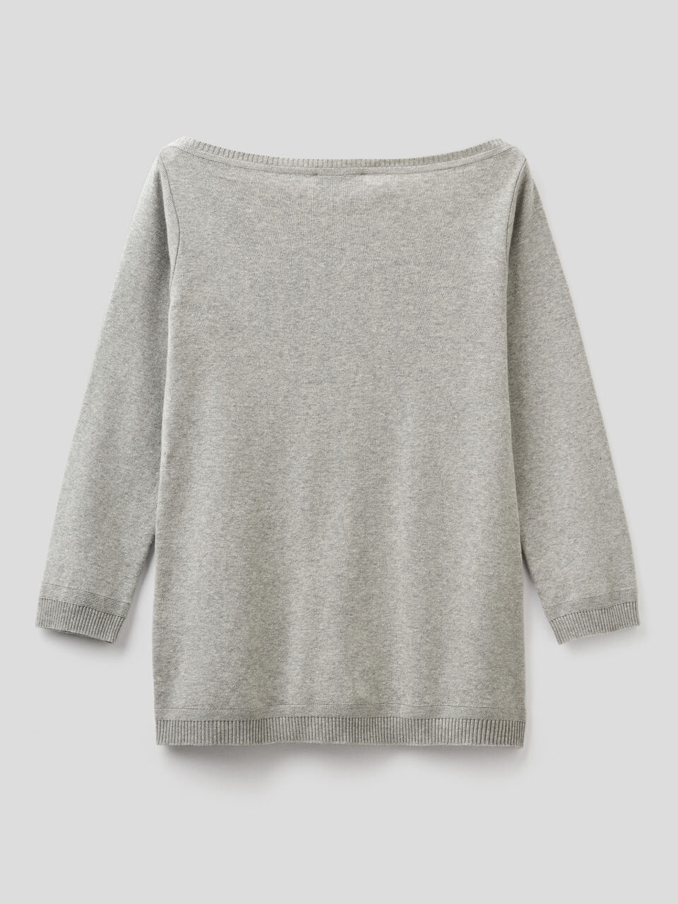 100% cotton boat neck sweater image number 2